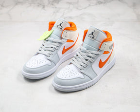 Jordan 1 Mid Starfish Pure Platinum