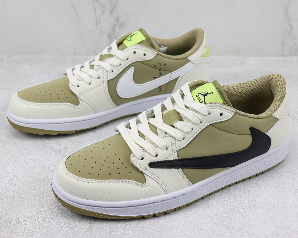 Jordan 1 Retro Low Golf Travis Scott Neutral Olive